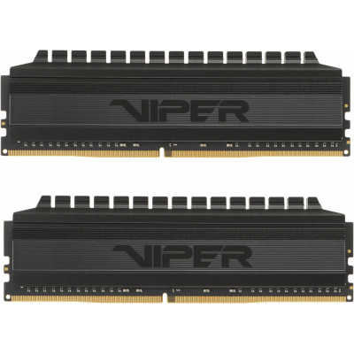 Память DDR4 2x32Gb 3200MHz Patriot PVB464G320C6K Viper 4 Blackout RTL Gaming PC4-25600 CL16 DIMM 288-pin 1.35В kit с радиатором Ret