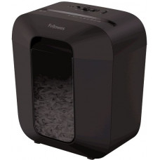 Шредер Fellowes PowerShred LX25 черный (секр.P-4) фрагменты 6лист. 11.5лтр. скрепки скобы пл.карты