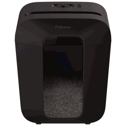 Шредер Fellowes PowerShred LX41 черный (секр.P-4) фрагменты 8лист. 17лтр. скрепки скобы пл.карты