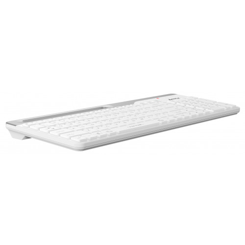 Клавиатура A4Tech FBK25 белый/серый USB беспроводная BT/Radio slim Multimedia (FBK25 WHITE)