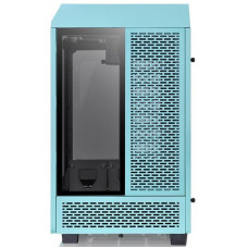 Корпус Thermaltake The Tower 100 Turquoise голубой без БП miniITX 1x120mm 3x140mm 2xUSB3.0 audio bott PSU