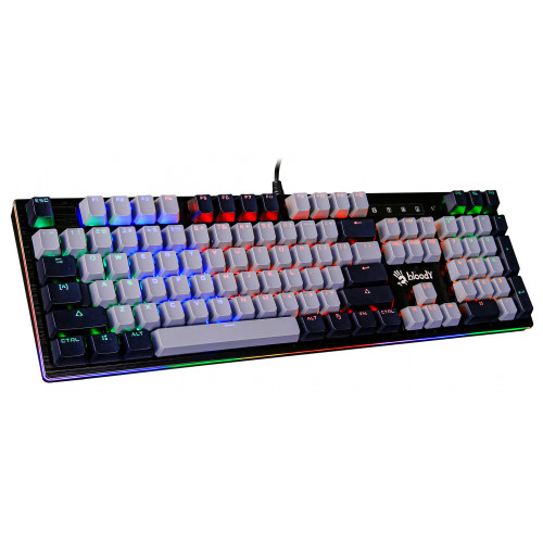 Клавиатура A4Tech Bloody B828N механическая черный/серый USB for gamer LED (B828N (GREY+BLACK))