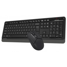Клавиатура + мышь A4Tech Fstyler FG1012 клав:черный/серый мышь:черный USB беспроводная Multimedia (FG1012 BLACK)