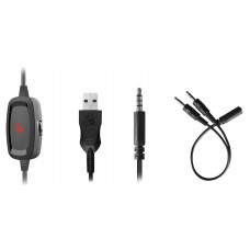 Наушники с микрофоном A4Tech Bloody G575P черный 2м мониторные оголовье (G575P 4PIN+USB/BLACK)
