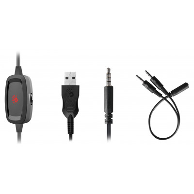 Наушники с микрофоном A4Tech Bloody G575P черный 2м мониторные оголовье (G575P 4PIN+USB/BLACK)