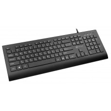 Клавиатура Оклик 155M черный USB slim (подставка для запястий) (1678057)