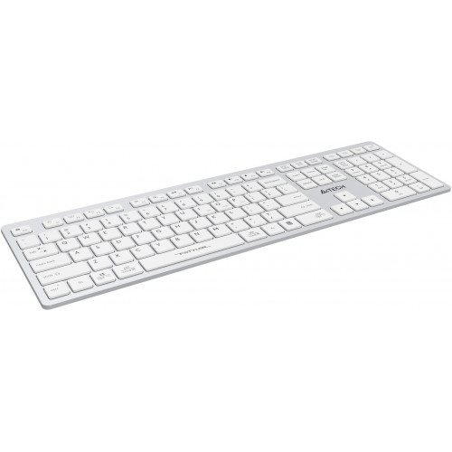 Клавиатура A4Tech FBX50C белый USB беспроводная BT/Radio slim Multimedia (FBX50C WHITE)