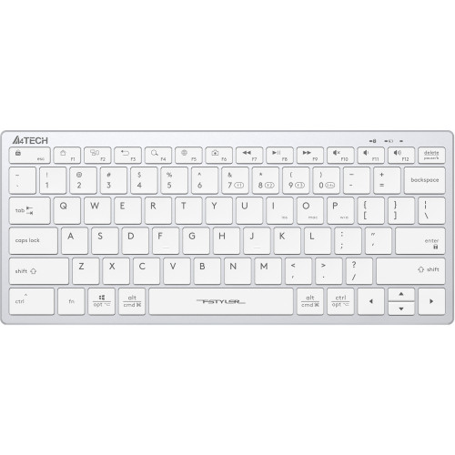 Клавиатура A4Tech FBX51C белый USB беспроводная BT/Radio slim Multimedia (FBX51C WHITE)