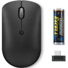 Мышь Lenovo 400 черный оптическая 2400dpi беспров. USB-C 3but (GY51D20865)