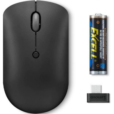 Мышь Lenovo 400 черный оптическая 2400dpi беспров. USB-C 3but (GY51D20865)