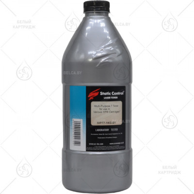 Тонер HP LJ 1005/1006 (MPT7), 1 кг, Static Control (Silver) (9 шт. в коробке)