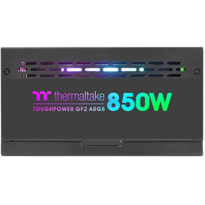 Блок питания Thermaltake ATX 850W Toughpower GF2 ARGB 80+ gold 24pin APFC 140mm fan color LED 9xSATA Cab Manag RTL