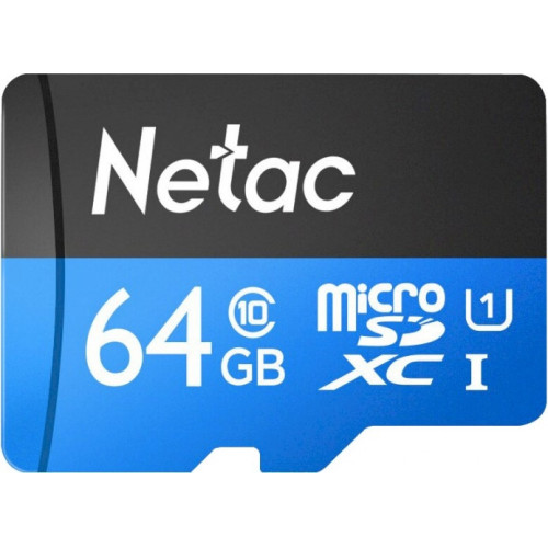 Флеш карта microSDXC 64GB Netac NT02P500STN-064G-S P500 w/o adapter