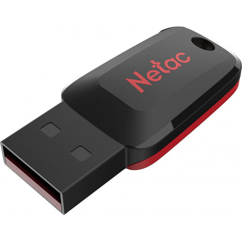 Флеш Диск Netac 128Gb U197 NT03U197N-128G-20BK USB2.0 черный/красный
