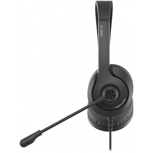 Наушники с микрофоном A4Tech Fstyler FH100 черный 2м накладные оголовье (FH100 (STONE BLACK))