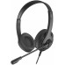 Наушники с микрофоном A4Tech Fstyler FH100U черный 2м накладные USB оголовье (FH100U (STONE BLACK))