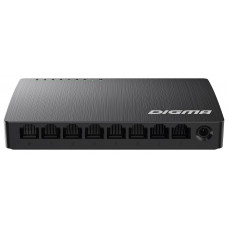 Коммутатор Digma DSW-108GE 8x1Гбит/с неуправляемый