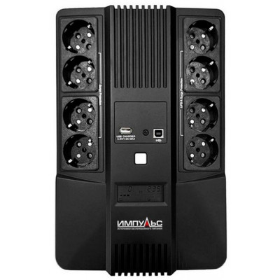 Источник бесперебойного питания Импульс Мастер 1000 600Вт 1000ВА черный