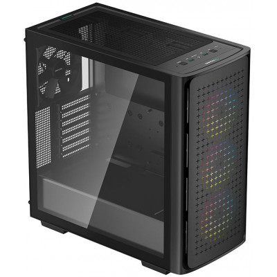 Корпус Deepcool CK560 черный без БП ATX 3x120mm 4x140mm 2xUSB3.0 audio bott PSU