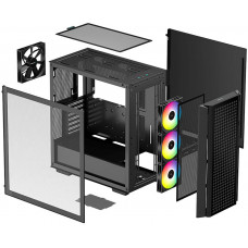 Корпус Deepcool CG540 черный без БП ATX 3x120mm 4x140mm 2xUSB3.0 audio bott PSU