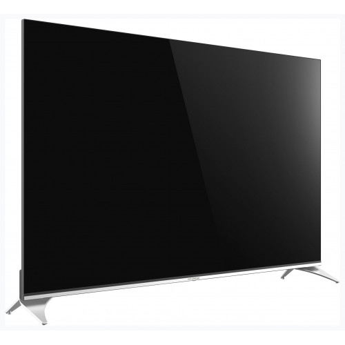 Телевизор QLED Hyundai 50" H-LED50QBU7500 Android TV Frameless черный/серебристый 4K Ultra HD 60Hz DVB-T DVB-T2 DVB-C DVB-S DVB-S2 USB WiFi Smart TV