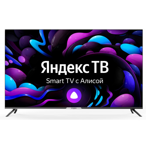 Телевизор LED Hyundai 65" H-LED65BU7003 Яндекс.ТВ Frameless черный 4K Ultra HD 60Hz DVB-T DVB-T2 DVB-C DVB-S DVB-S2 USB WiFi Smart TV