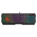 Клавиатура A4Tech Bloody B140N черный USB Multimedia for gamer LED (подставка для запястий) (B140N)