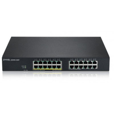 Коммутатор Zyxel GS1915-24EP-EU0101F (L2) 24x1Гбит/с 12PoE+ 130W управляемый