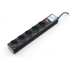 Сетевой фильтр Powercube SPG5-10M 10м (5 розеток) черный (коробка)