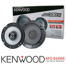 Колонки автомобильные Kenwood KFC-S1666 330Вт 90дБ 4Ом 16см (6.5дюйм) (ком.:2кол.) коаксиальные двухполосные
