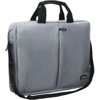 Сумка для ноутбука 15.6" Exegate Office F1590 серый полиэстер (EX264614RUS) Сумка для ноутбука 15.6" Exegate Office F1590 серый полиэстер (EX264614RUS)