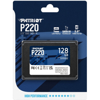Накопитель SSD Patriot SATA-III 128GB P220S128G25 P220 2.5"
