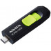 Флеш Диск A-Data 32Gb Type-C UC300 ACHO-UC300-32G-RBK/GN USB3.2 черный/зеленый