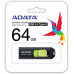 Флеш Диск A-Data 64Gb Type-C UC300 ACHO-UC300-64G-RBK/GN USB3.2 черный/зеленый