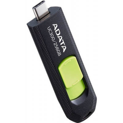 Флеш Диск A-Data 256Gb Type-C UC300 ACHO-UC300-256G-RBK/GN USB3.2 черный/зеленый Флеш Диск A-Data 256Gb Type-C UC300 ACHO-UC300-256G-RBK/GN USB3.2 черный/зеленый