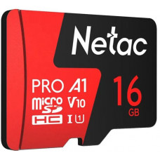 Флеш карта microSDHC 16GB Netac NT02P500PRO-016G-S P500 Extreme Pro V10 A1 w/o adapter