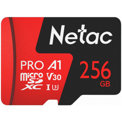 Флеш карта microSDXC 256GB Netac NT02P500PRO-256G-S P500 Extreme Pro A1 w/o adapter