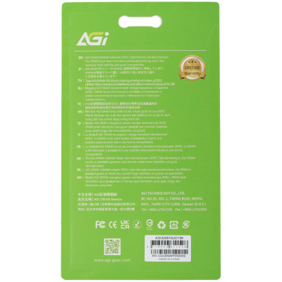 Память DDR4 16GB 3200MHz AGi AGI320016UD138 UD138 RTL PC4-25600 CL22 DIMM 288-pin 1.2В Ret Память DDR4 16GB 3200MHz AGi AGI320016UD138 UD138 RTL PC4-25600 CL22 DIMM 288-pin 1.2В Ret