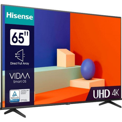 Телевизор LED Hisense 65" 65A6K черный 4K Ultra HD 60Hz DVB-T DVB-T2 DVB-C DVB-S DVB-S2 USB WiFi Smart TV