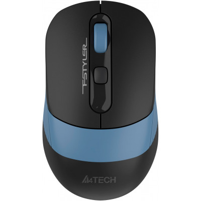 Мышь A4Tech Fstyler FB10CS черный/синий оптическая 2000dpi silent беспров. BT/Radio USB 4but (FB10CS USB ASH BLUE)
