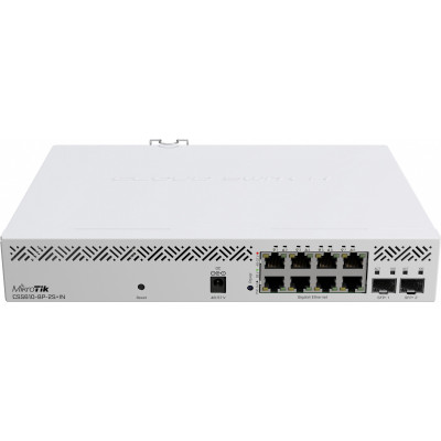 Коммутатор MikroTik CSS610-8P-2S+IN 8x1Гбит/с 2SFP+ 8PoE 8PPoE 140W управляемый