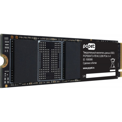 Накопитель SSD PC Pet PCIe 3.0 x4 4TB PCPS004T3 M.2 2280 OEM