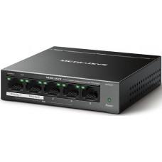 Коммутатор Mercusys MS105GP (L2) 5x1Гбит/с 4PoE+ 65W неуправляемый