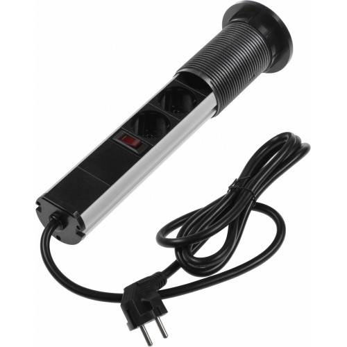Сетевой разветвитель Premier 3R USB 1.8м (3 розетки) серый (коробка)