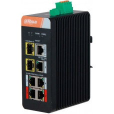 Коммутатор Dahua DH-IS4207-4GT-120 (L2) 2SFP 4PoE 120W управляемый