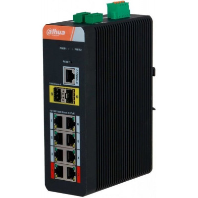 Коммутатор Dahua DH-IS4210-8GT-120 (L2) 8x1Гбит/с 2SFP 8PoE 120W управляемый