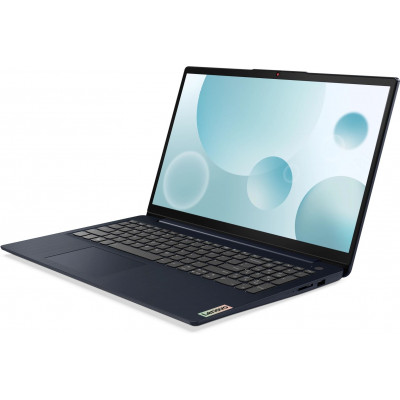 Ноутбук Lenovo IdeaPad 3 15IAU7 Core i5 1235U 8Gb SSD512Gb Intel Iris Xe graphics 15.6" IPS FHD (1920x1080) без ОС blue WiFi BT Cam (_82RK003WRK)