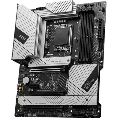 Материнская плата MSI PRO Z790-A MAX WIFI Soc-1700 Intel Z790 4xDDR5 ATX AC`97 8ch(7.1) 2.5Gg RAID+HDMI+DP