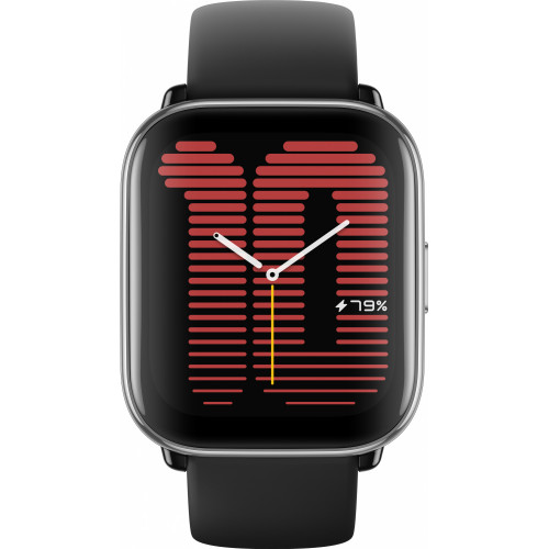 Смарт-часы Amazfit Active A2211 35.9мм 1.75" AMOLED корп.черный рем.черный разм.брасл.:135-190мм (6972596106920)