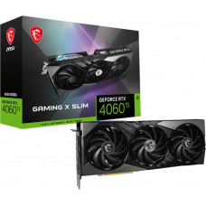Видеокарта MSI PCI-E 4.0 RTX 4060TI GAMING X SLIM 8G NVIDIA GeForce RTX 4060TI 8Gb 128bit GDDR6 2670/18000 HDMIx1 DPx3 HDCP Ret